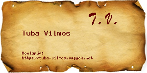 Tuba Vilmos névjegykártya